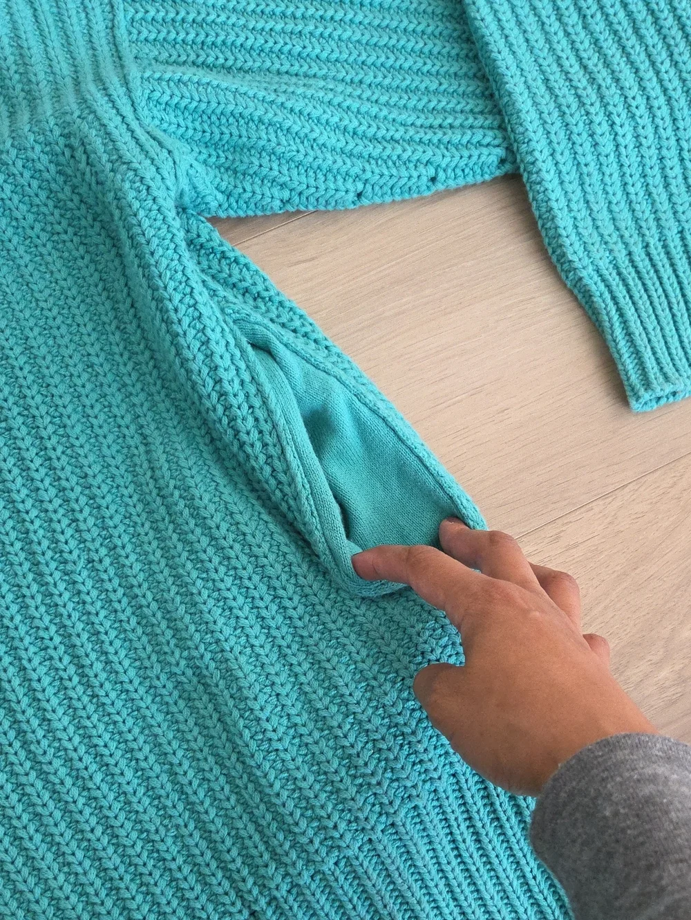 Free People Turquoise Sweater